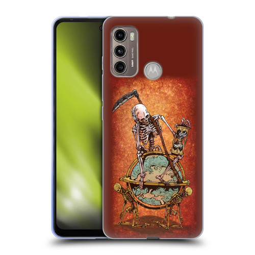 David Lozeau Colourful Art Memento Mori Soft Gel Case for Motorola Moto G60 / Moto G40 Fusion