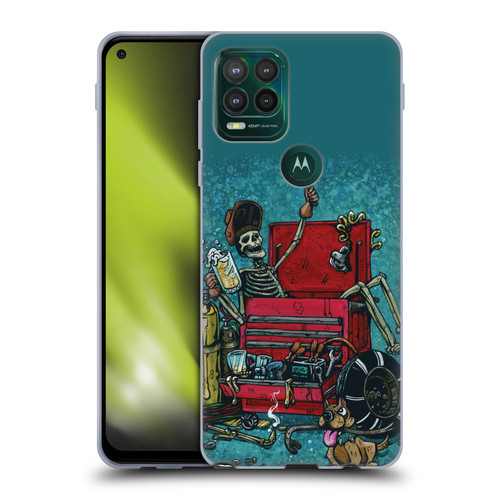 David Lozeau Colourful Art Garage Soft Gel Case for Motorola Moto G Stylus 5G 2021