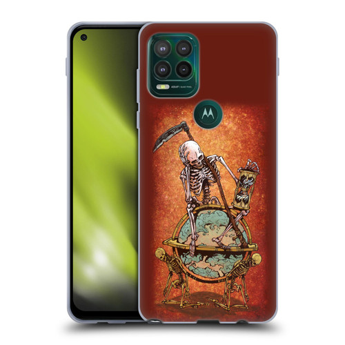 David Lozeau Colourful Art Memento Mori Soft Gel Case for Motorola Moto G Stylus 5G 2021