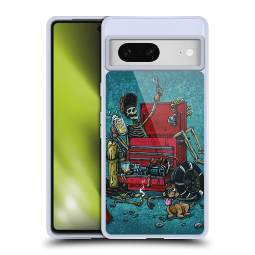 David Lozeau Colourful Art Garage Soft Gel Case for Google Pixel 7
