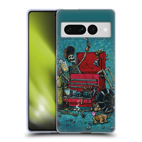 David Lozeau Colourful Art Garage Soft Gel Case for Google Pixel 7 Pro