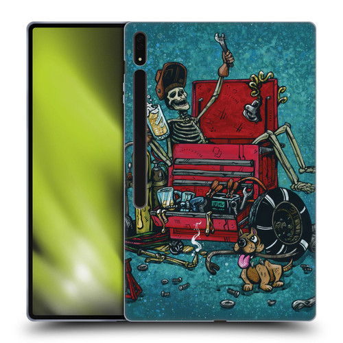 David Lozeau Colourful Art Garage Soft Gel Case for Samsung Galaxy Tab S8 Ultra