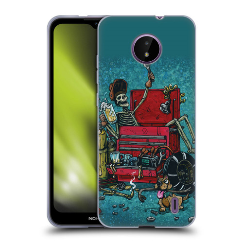 David Lozeau Colourful Art Garage Soft Gel Case for Nokia C10 / C20