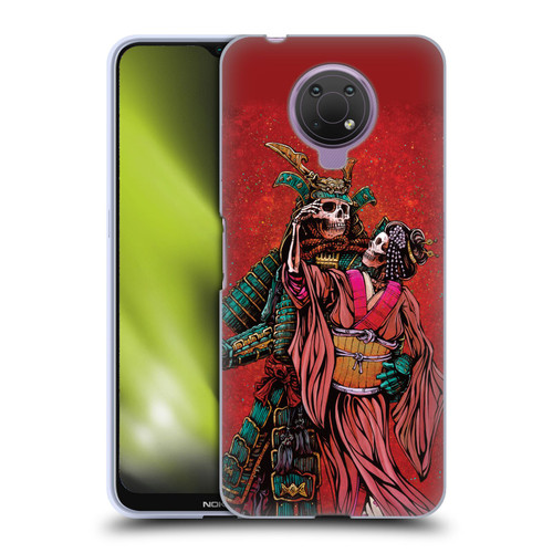 David Lozeau Colourful Art Samurai And Geisha Soft Gel Case for Nokia G10