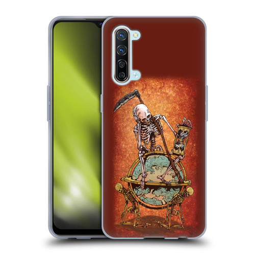David Lozeau Colourful Art Memento Mori Soft Gel Case for OPPO Find X2 Lite 5G