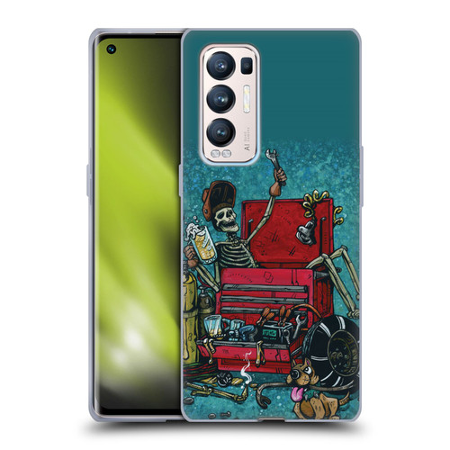 David Lozeau Colourful Art Garage Soft Gel Case for OPPO Find X3 Neo / Reno5 Pro+ 5G