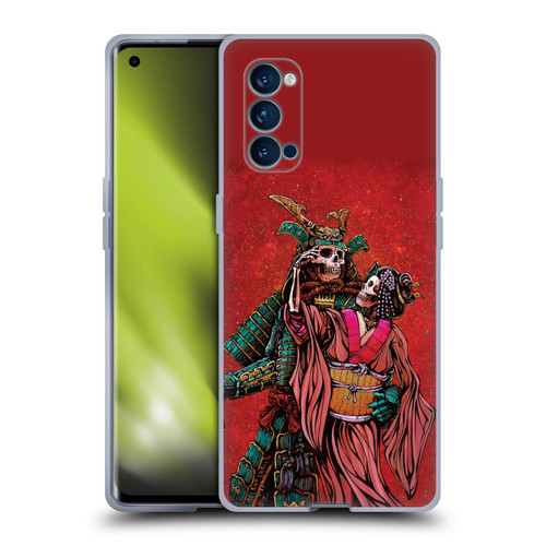 David Lozeau Colourful Art Samurai And Geisha Soft Gel Case for OPPO Reno 4 Pro 5G