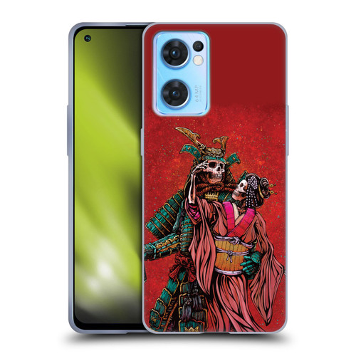 David Lozeau Colourful Art Samurai And Geisha Soft Gel Case for OPPO Reno7 5G / Find X5 Lite