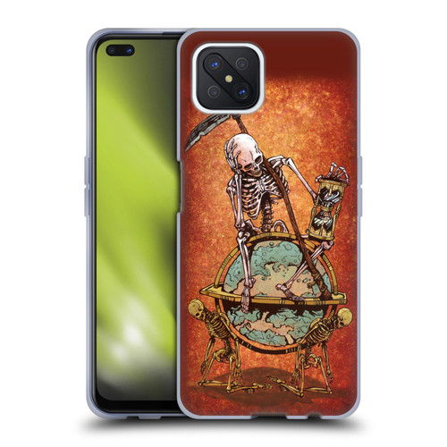David Lozeau Colourful Art Memento Mori Soft Gel Case for OPPO Reno4 Z 5G