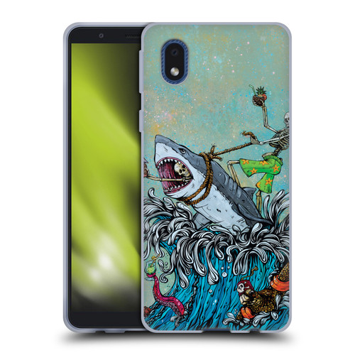 David Lozeau Colourful Art Surfing Soft Gel Case for Samsung Galaxy A01 Core (2020)