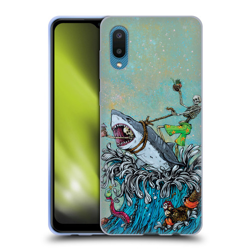 David Lozeau Colourful Art Surfing Soft Gel Case for Samsung Galaxy A02/M02 (2021)