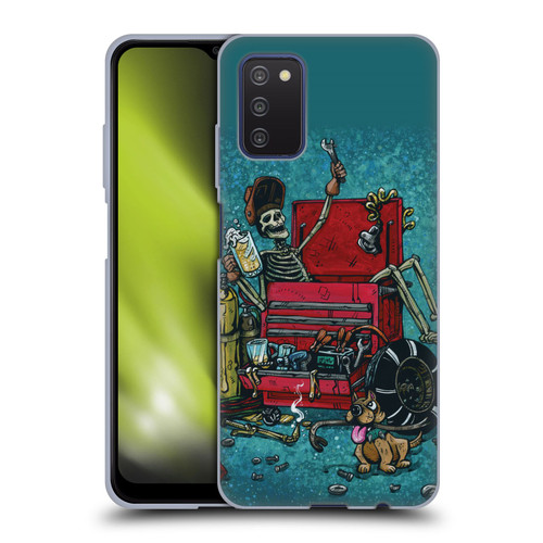 David Lozeau Colourful Art Garage Soft Gel Case for Samsung Galaxy A03s (2021)