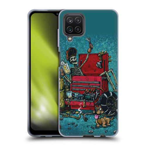 David Lozeau Colourful Art Garage Soft Gel Case for Samsung Galaxy A12 (2020)