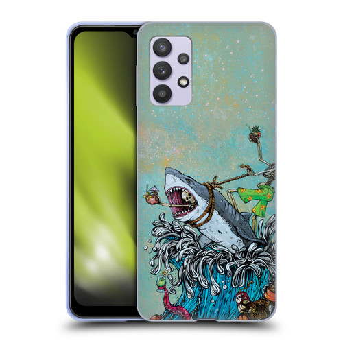 David Lozeau Colourful Art Surfing Soft Gel Case for Samsung Galaxy A32 5G / M32 5G (2021)