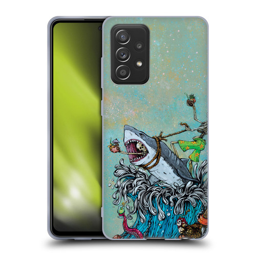 David Lozeau Colourful Art Surfing Soft Gel Case for Samsung Galaxy A52 / A52s / 5G (2021)