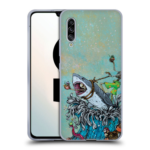 David Lozeau Colourful Art Surfing Soft Gel Case for Samsung Galaxy A90 5G (2019)