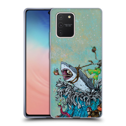 David Lozeau Colourful Art Surfing Soft Gel Case for Samsung Galaxy S10 Lite