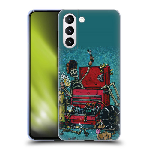 David Lozeau Colourful Art Garage Soft Gel Case for Samsung Galaxy S21+ 5G