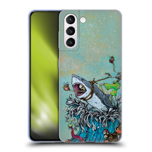 David Lozeau Colourful Art Surfing Soft Gel Case for Samsung Galaxy S21+ 5G