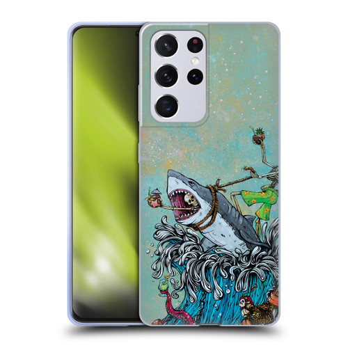 David Lozeau Colourful Art Surfing Soft Gel Case for Samsung Galaxy S21 Ultra 5G