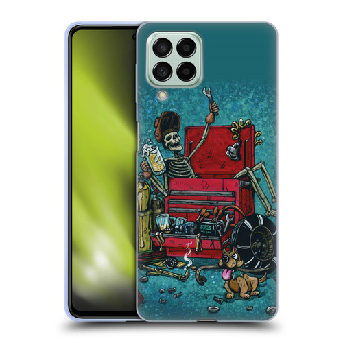 David Lozeau Colourful Art Garage Soft Gel Case for Samsung Galaxy M53 (2022)