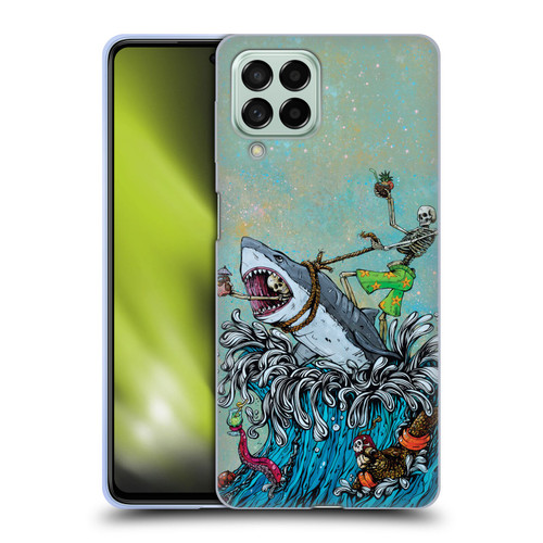 David Lozeau Colourful Art Surfing Soft Gel Case for Samsung Galaxy M53 (2022)