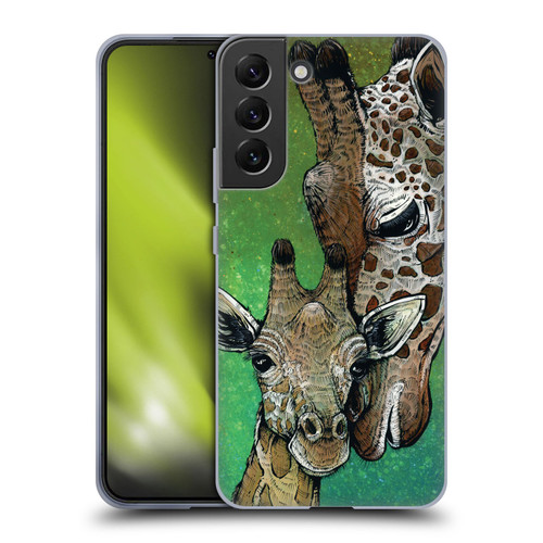 David Lozeau Colourful Art Giraffe Soft Gel Case for Samsung Galaxy S22+ 5G