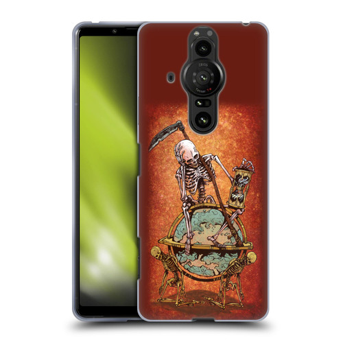David Lozeau Colourful Art Memento Mori Soft Gel Case for Sony Xperia Pro-I