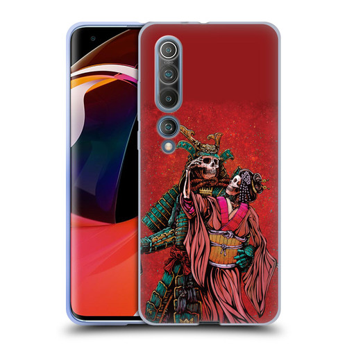 David Lozeau Colourful Art Samurai And Geisha Soft Gel Case for Xiaomi Mi 10 5G / Mi 10 Pro 5G