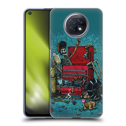 David Lozeau Colourful Art Garage Soft Gel Case for Xiaomi Redmi Note 9T 5G
