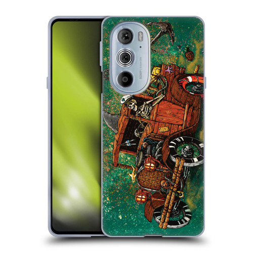 David Lozeau Skeleton Grunge Tiki Towing Soft Gel Case for Motorola Edge X30