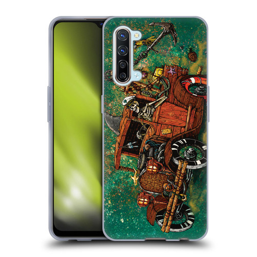David Lozeau Skeleton Grunge Tiki Towing Soft Gel Case for OPPO Find X2 Lite 5G