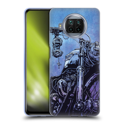 David Lozeau Skeleton Grunge Motorcycle Soft Gel Case for Xiaomi Mi 10T Lite 5G