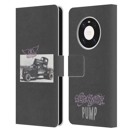 Aerosmith Black And White The Pump Leather Book Wallet Case Cover For Huawei Mate 40 Pro 5G