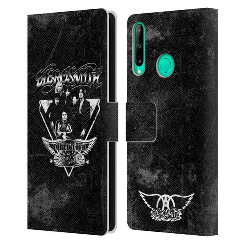 Aerosmith Black And White World Tour Leather Book Wallet Case Cover For Huawei P40 lite E