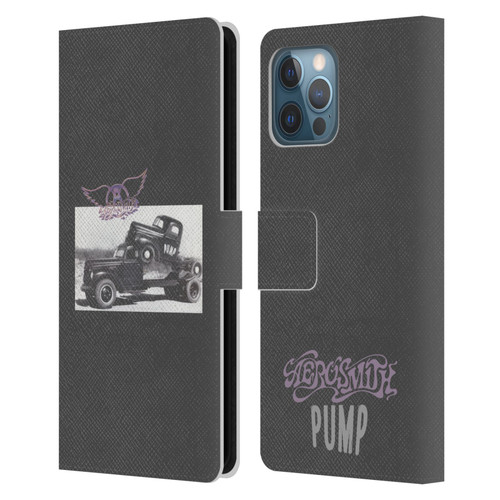 Aerosmith Black And White The Pump Leather Book Wallet Case Cover For Apple iPhone 12 Pro Max
