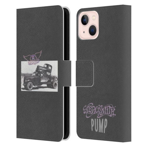 Aerosmith Black And White The Pump Leather Book Wallet Case Cover For Apple iPhone 13