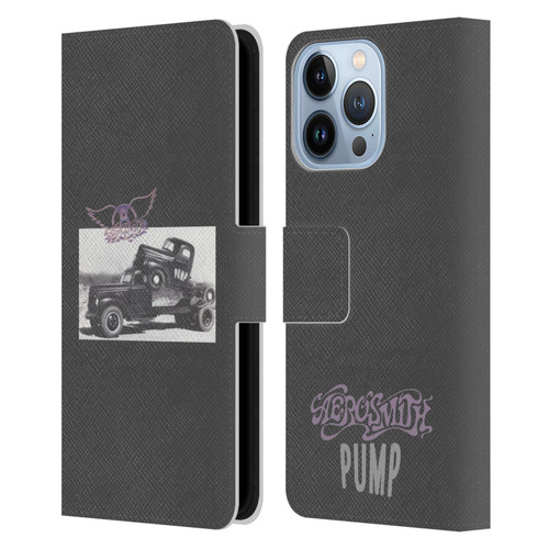 Aerosmith Black And White The Pump Leather Book Wallet Case Cover For Apple iPhone 13 Pro