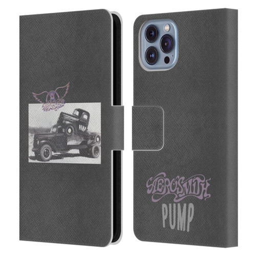 Aerosmith Black And White The Pump Leather Book Wallet Case Cover For Apple iPhone 14