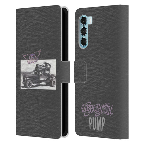 Aerosmith Black And White The Pump Leather Book Wallet Case Cover For Motorola Edge S30 / Moto G200 5G