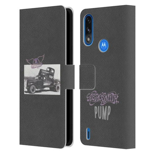 Aerosmith Black And White The Pump Leather Book Wallet Case Cover For Motorola Moto E7 Power / Moto E7i Power