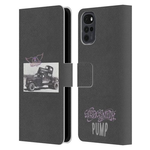 Aerosmith Black And White The Pump Leather Book Wallet Case Cover For Motorola Moto G22