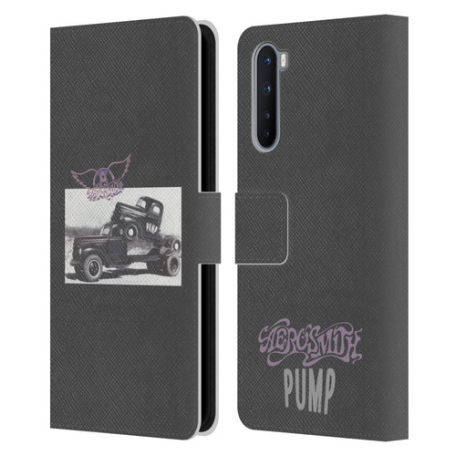 Aerosmith Black And White The Pump Leather Book Wallet Case Cover For OnePlus Nord 5G