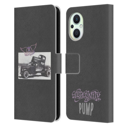 Aerosmith Black And White The Pump Leather Book Wallet Case Cover For OPPO Reno8 Lite