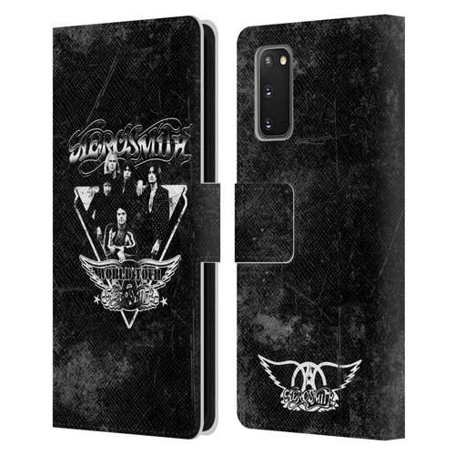 Aerosmith Black And White World Tour Leather Book Wallet Case Cover For Samsung Galaxy S20 / S20 5G