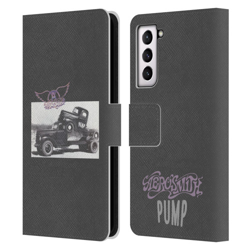 Aerosmith Black And White The Pump Leather Book Wallet Case Cover For Samsung Galaxy S21 5G