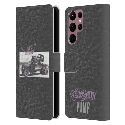 Aerosmith Black And White The Pump Leather Book Wallet Case Cover For Samsung Galaxy S22 Ultra 5G