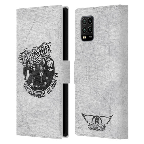 Aerosmith Black And White Get Your Wings US Tour Leather Book Wallet Case Cover For Xiaomi Mi 10 Lite 5G