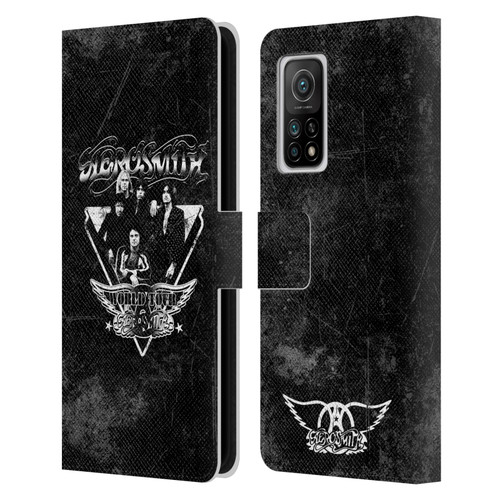 Aerosmith Black And White World Tour Leather Book Wallet Case Cover For Xiaomi Mi 10T 5G