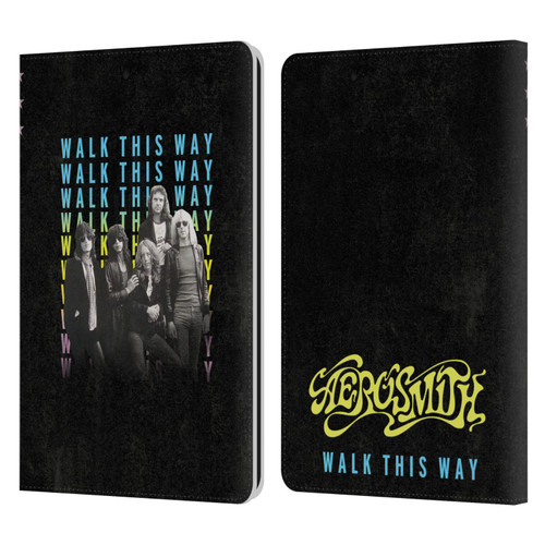 Aerosmith Classics Walk This Way Leather Book Wallet Case Cover For Amazon Kindle Paperwhite 1 / 2 / 3